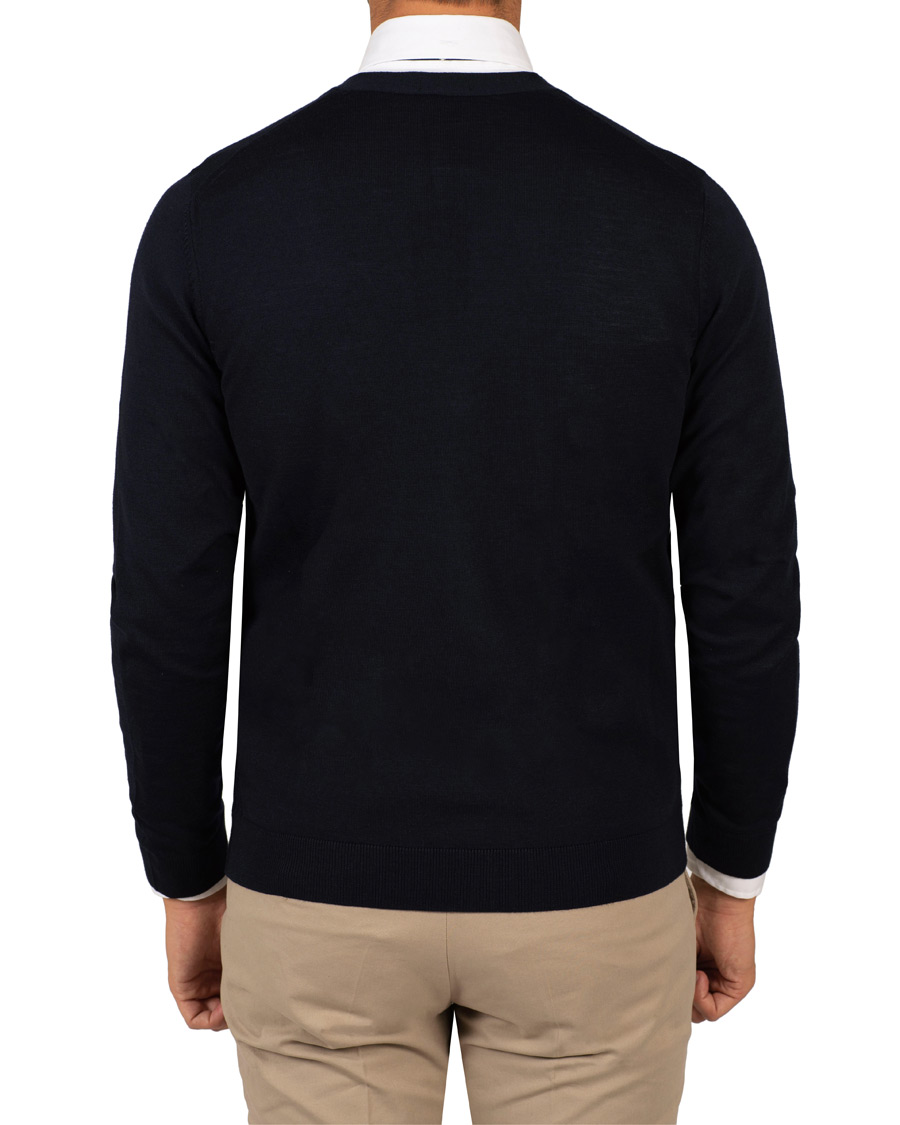 Homme | Pulls Et Tricots | BOSS BLACK | BOSS Mardon Extra Fine Merino Cardigan Dark Navy