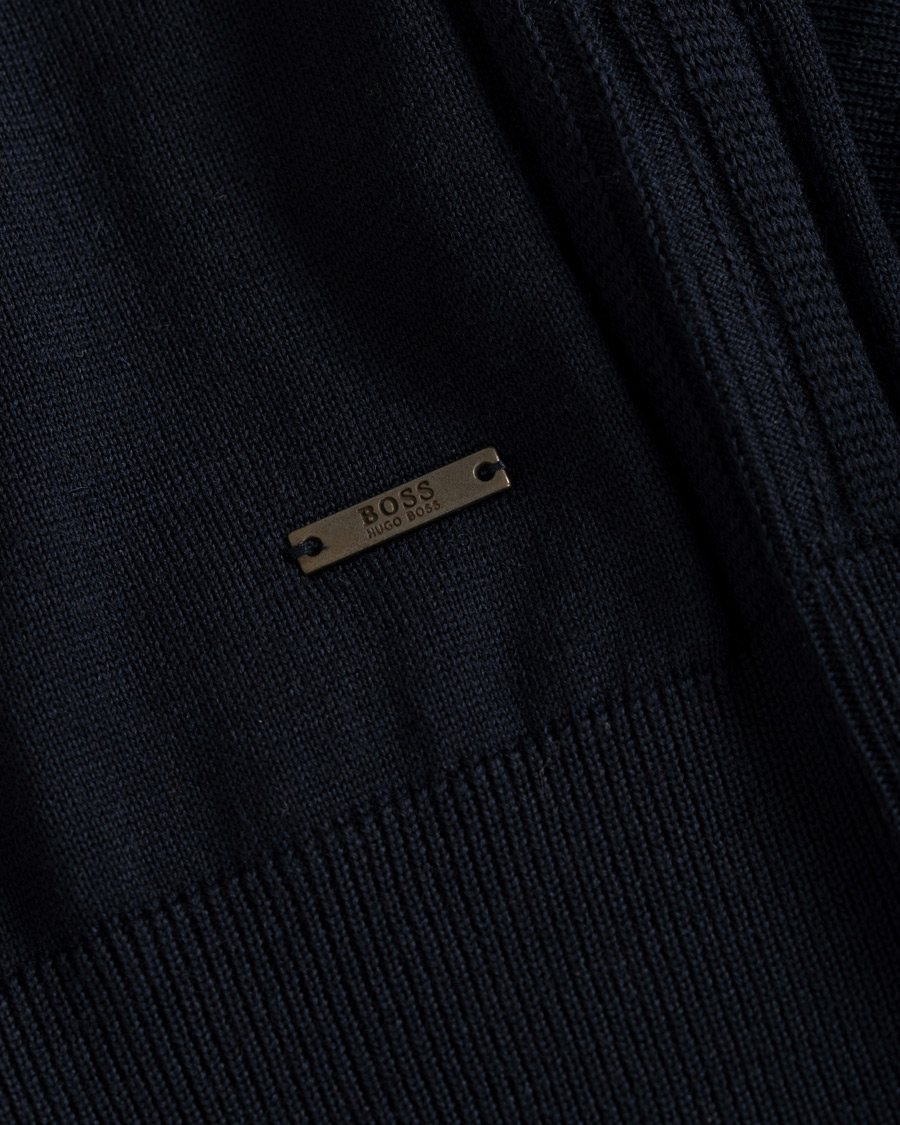 Homme | Pulls Et Tricots | BOSS BLACK | BOSS Mardon Extra Fine Merino Cardigan Dark Navy