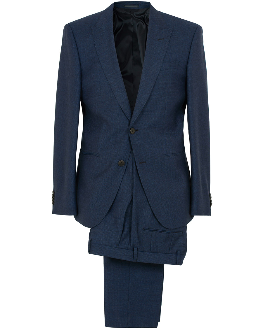 Homme | Costumes | BOSS BLACK | BOSS Helward/Gelvin Peak Lapel Wool Suit Navy