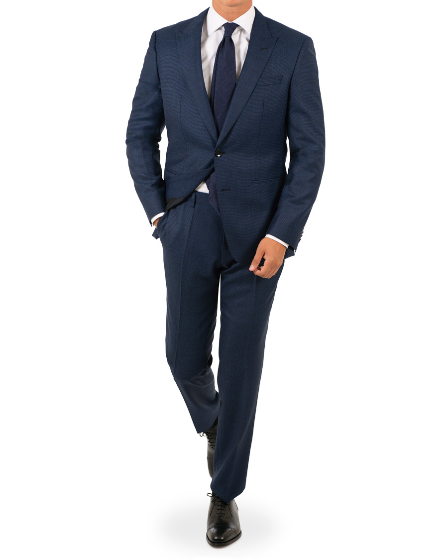 Homme | Costumes | BOSS BLACK | BOSS Helward/Gelvin Peak Lapel Wool Suit Navy