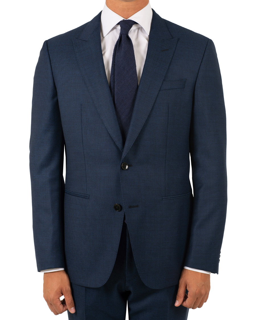 Homme | Costumes | BOSS BLACK | BOSS Helward/Gelvin Peak Lapel Wool Suit Navy