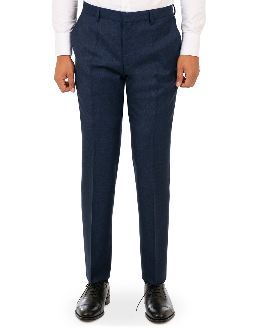 Homme | Costumes | BOSS BLACK | BOSS Helward/Gelvin Peak Lapel Wool Suit Navy