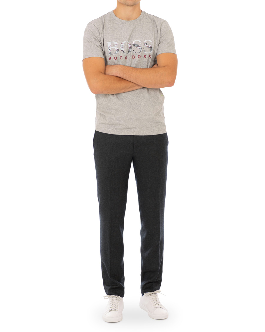 Homme | Pantalons | BOSS BLACK | BOSS Gains Washable Stretch Flannel Trousers Open Grey