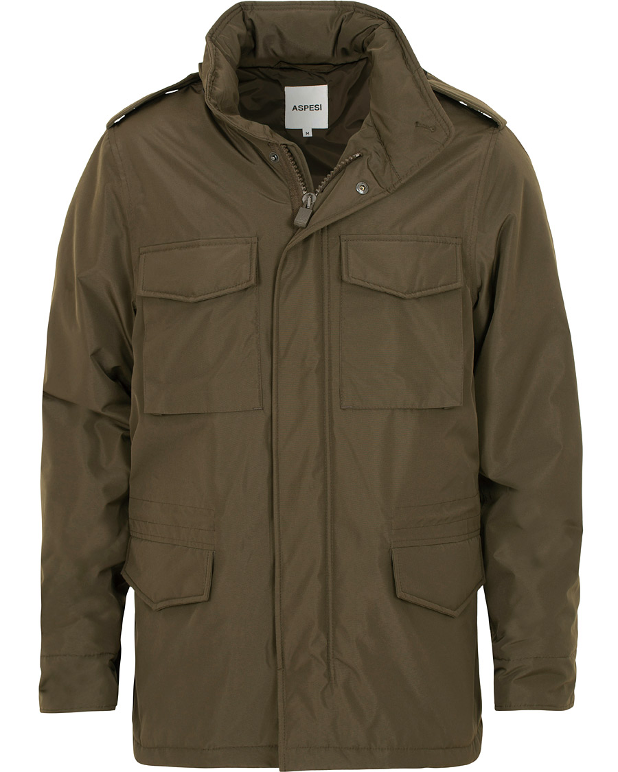 Homme | Manteaux Et Vestes | Aspesi | New Field Jacket Nylon Dark Green