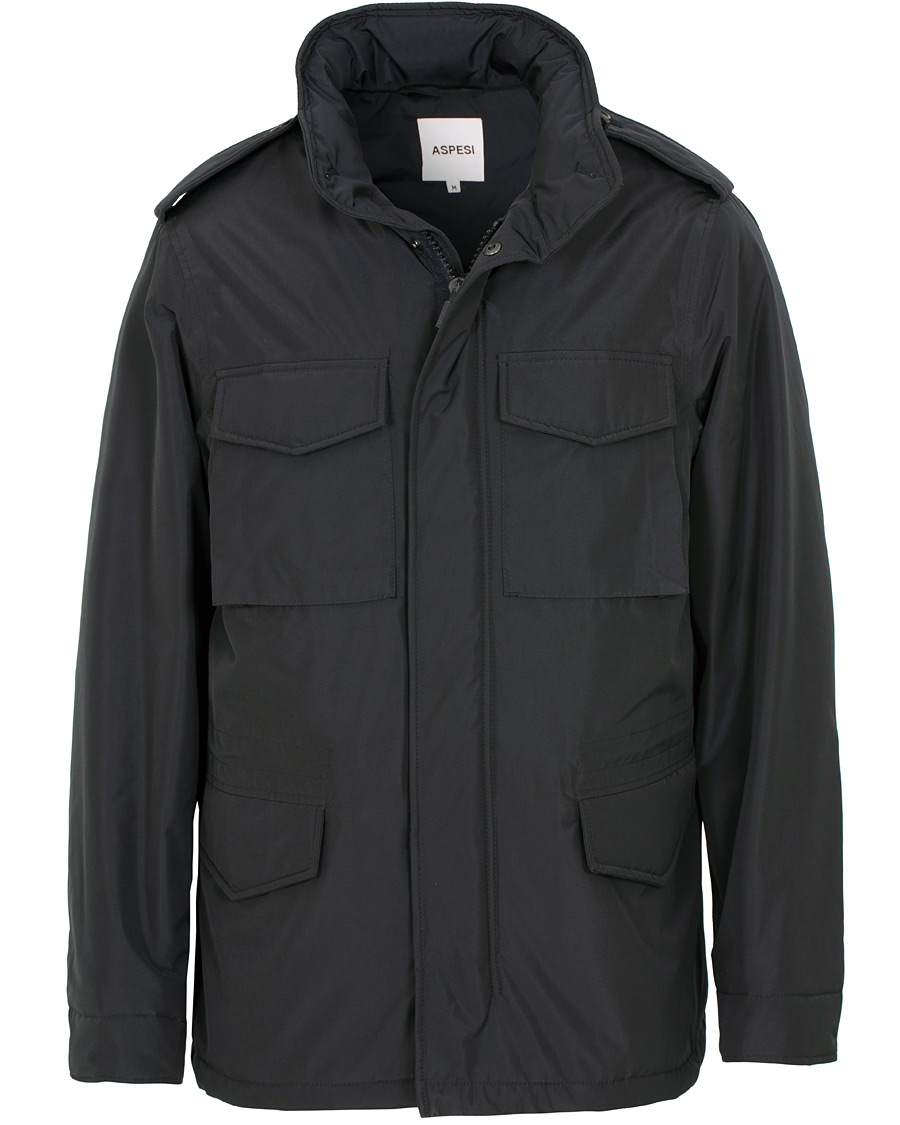 Homme | Manteaux Et Vestes | Aspesi | New Field Jacket Nylon Navy