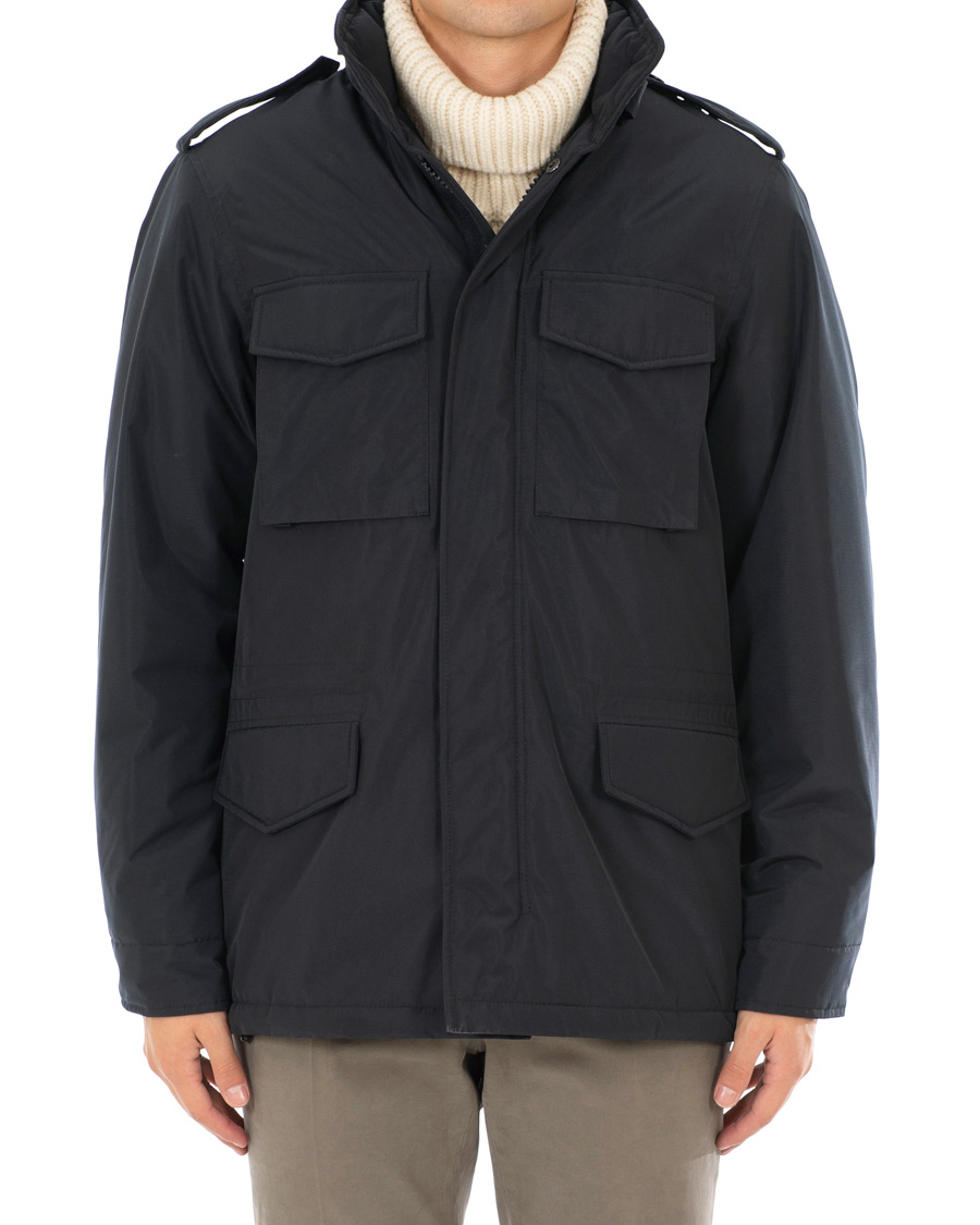 Homme | Manteaux Et Vestes | Aspesi | New Field Jacket Nylon Navy