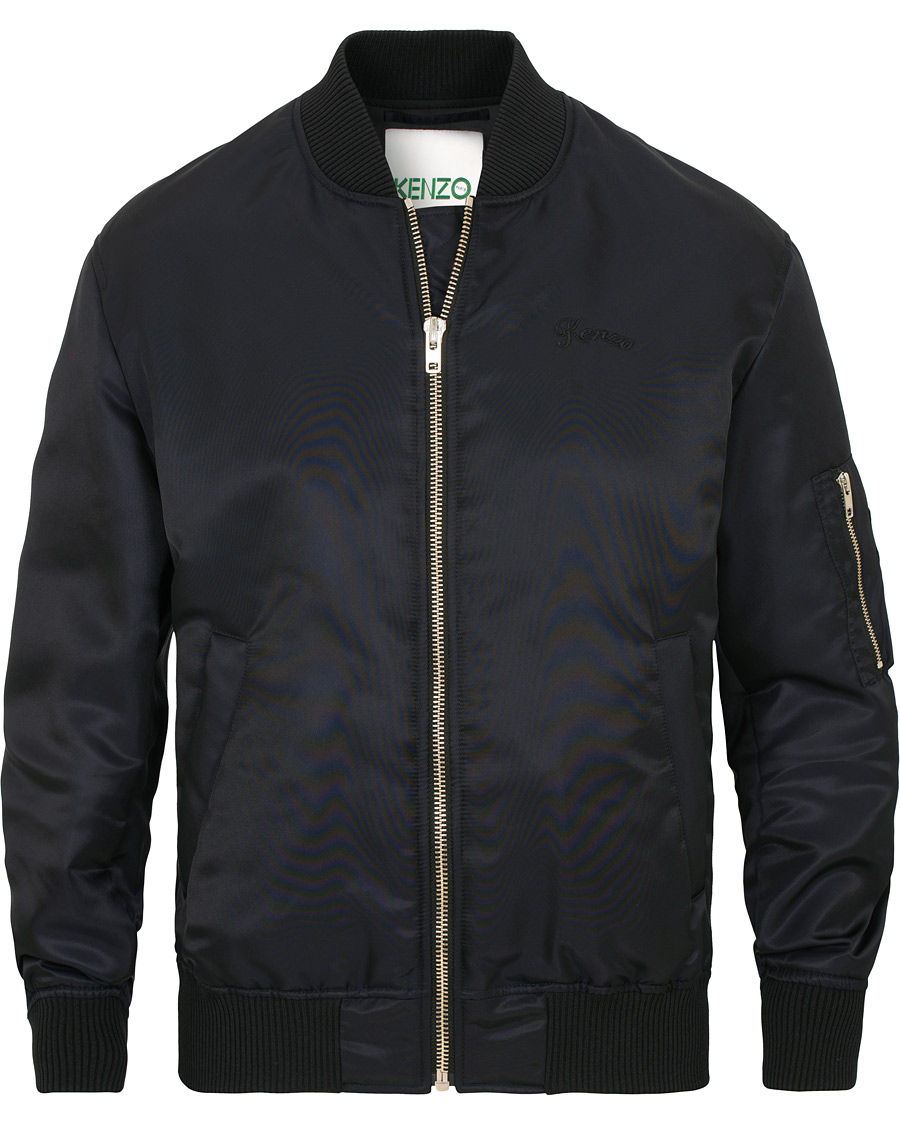 Homme | Manteaux Et Vestes | KENZO | Nylon Jumping Tiger Bomber Nylon Blue