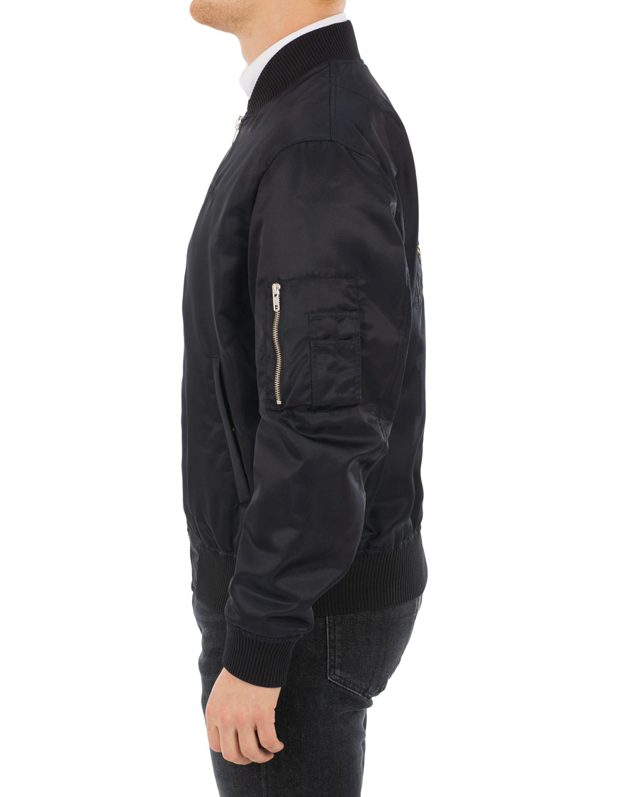 Homme | Manteaux Et Vestes | KENZO | Nylon Jumping Tiger Bomber Nylon Blue