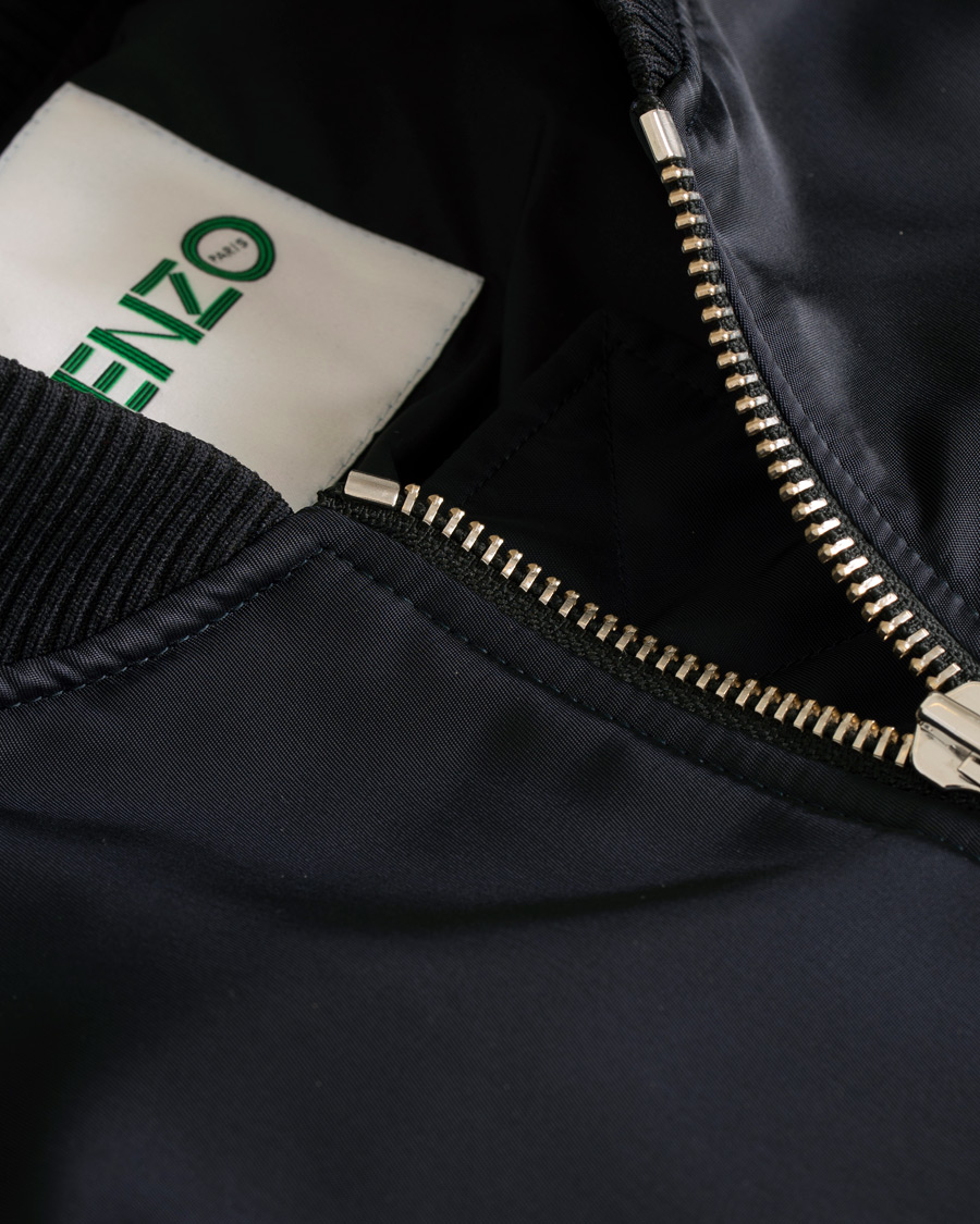 Homme | Manteaux Et Vestes | KENZO | Nylon Jumping Tiger Bomber Nylon Blue