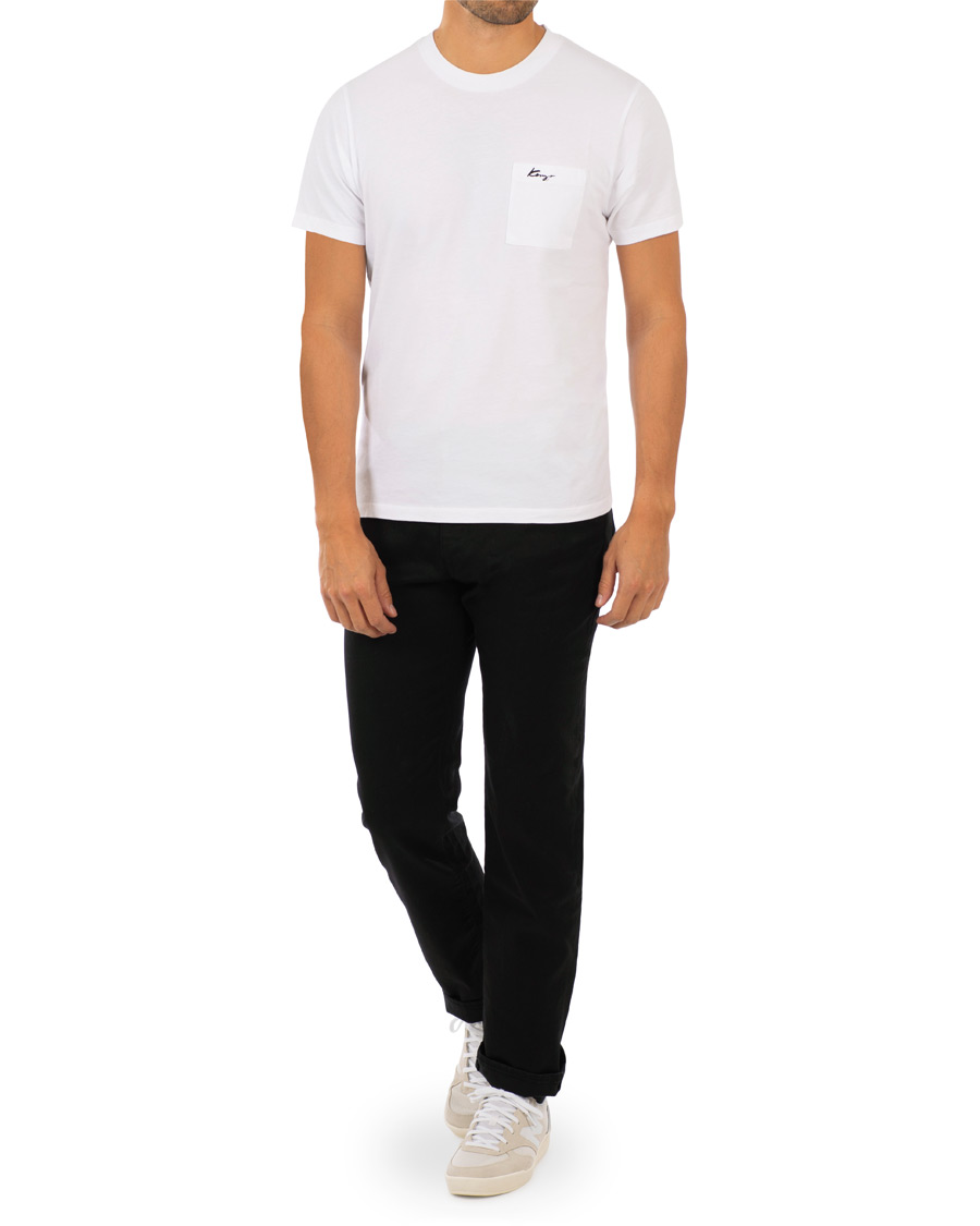 Homme | T-shirts | KENZO | Small Logo Signature Pocket T-shirt White
