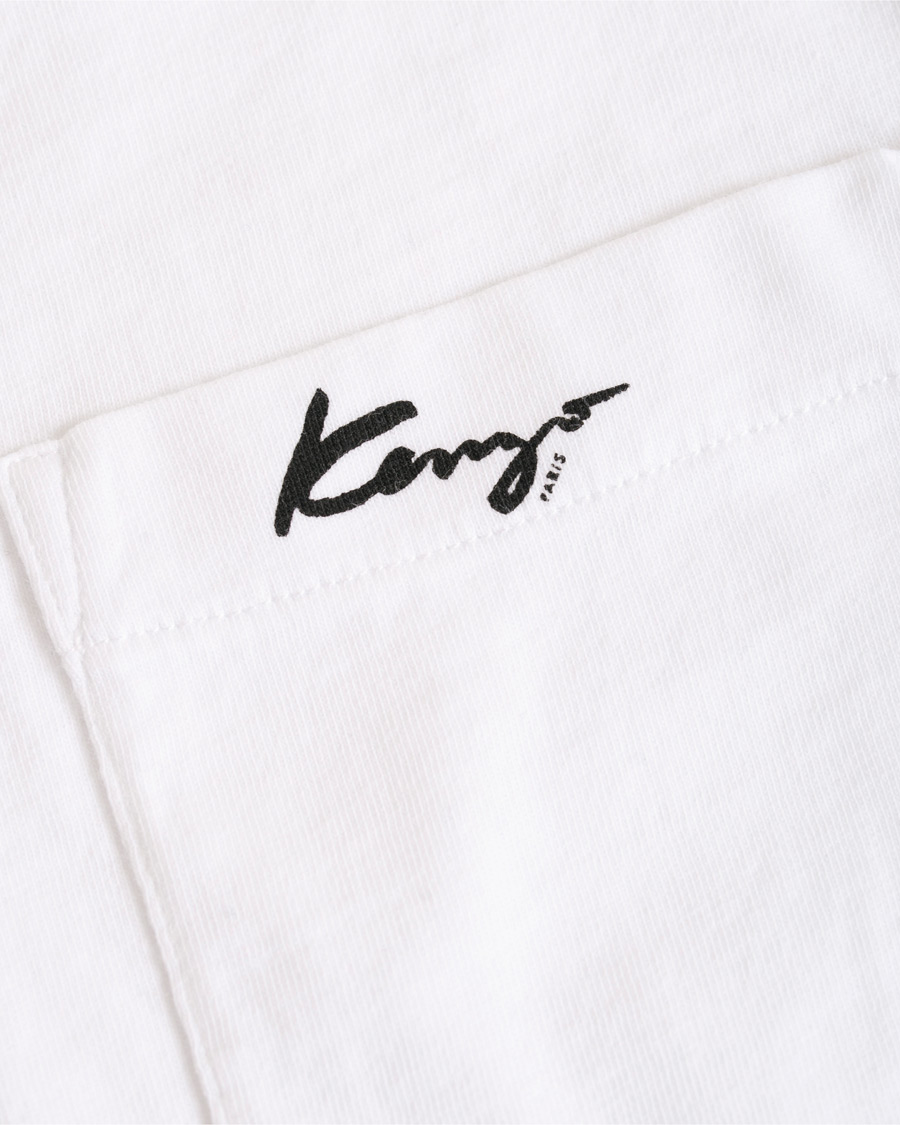 Homme | T-shirts | KENZO | Small Logo Signature Pocket T-shirt White