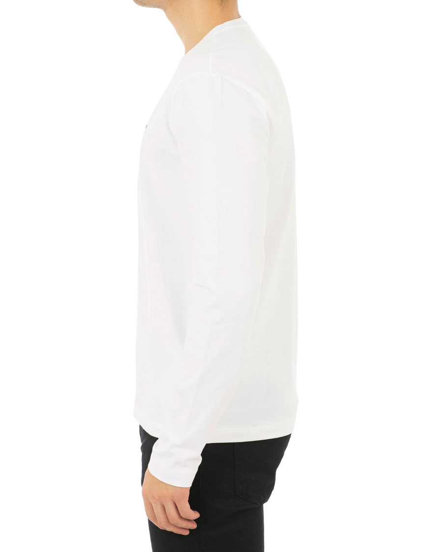 Homme | T-shirts | EA7 | Train Logo Crew Neck Long Sleeve Tee White