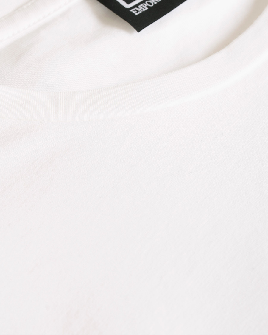 Homme | T-shirts | EA7 | Train Logo Crew Neck Long Sleeve Tee White