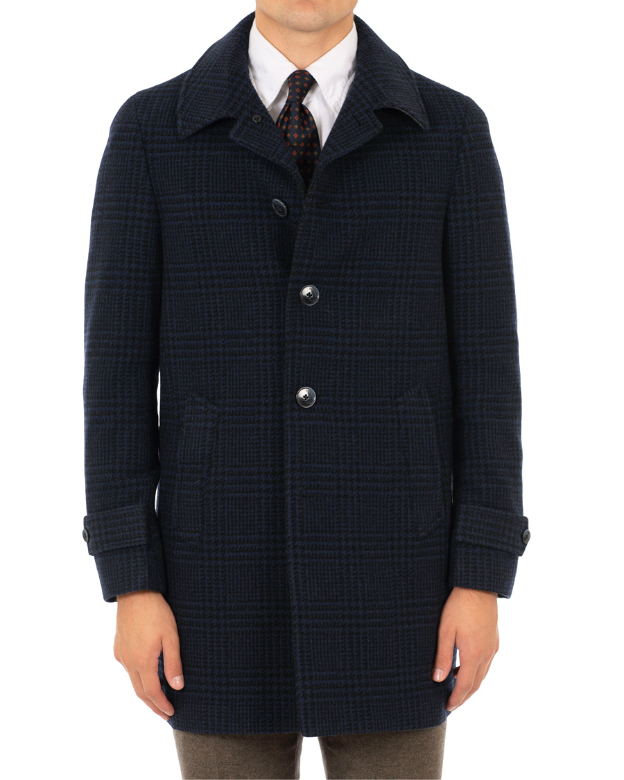 Homme | Manteaux Et Vestes | Hackett | Glencheck Carcoat Blue