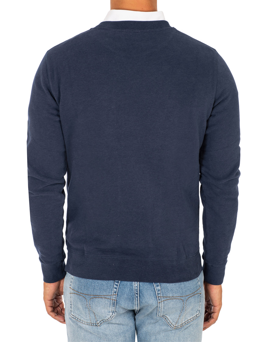 Homme | Pulls Et Tricots | Sunspel | Loopback Sweatshirt Navy Melange