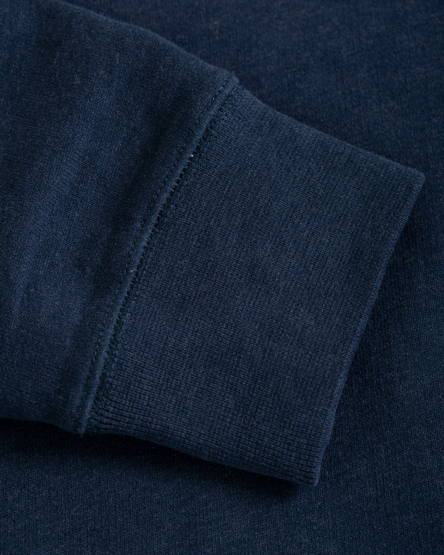 Homme | Pulls Et Tricots | Sunspel | Loopback Sweatshirt Navy Melange