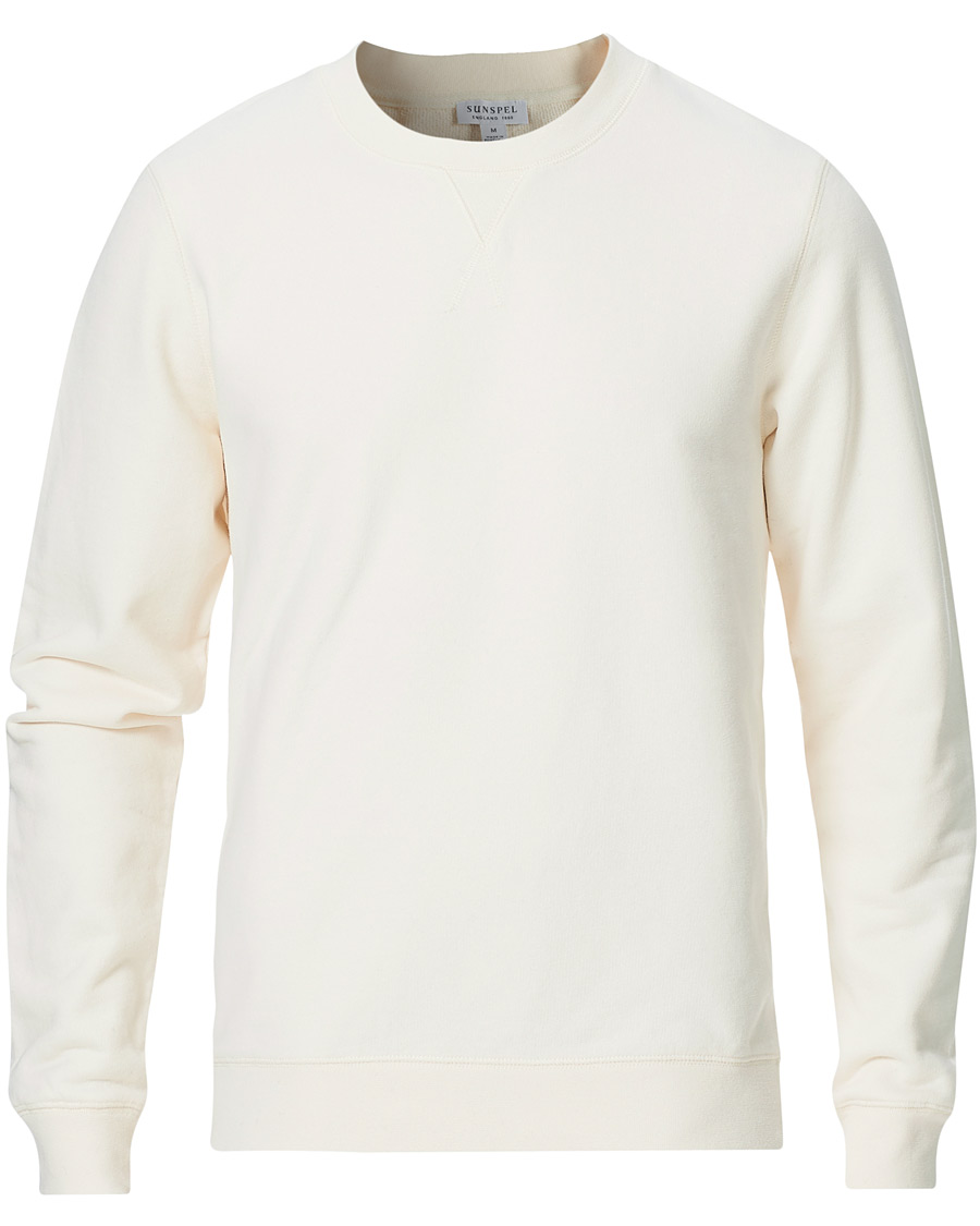 Homme | Pulls Et Tricots | Sunspel | Loopback Sweatshirt Archive White