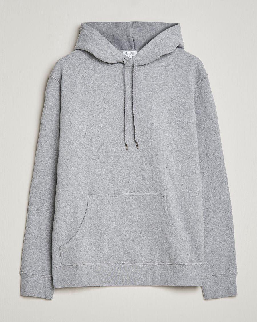 Homme | Pulls Et Tricots | Sunspel | Loopback Hoodie Grey Melange