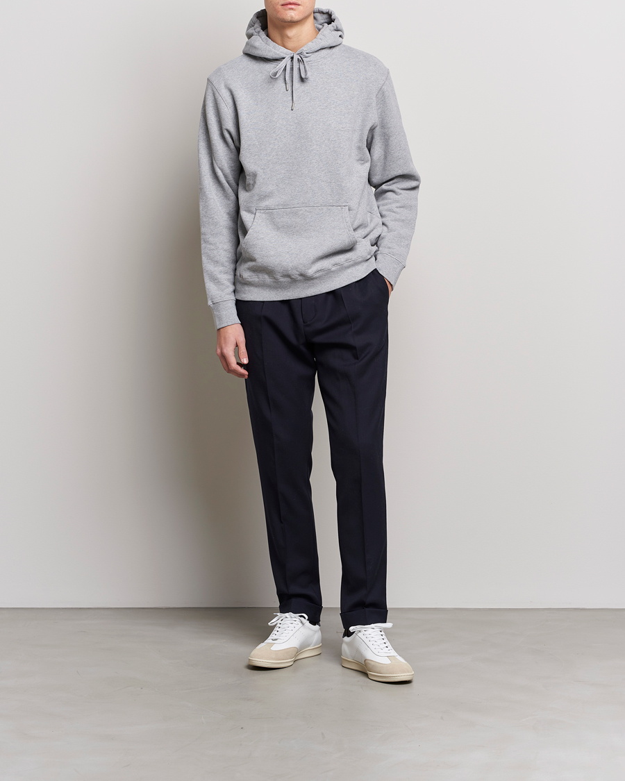 Homme | Pulls Et Tricots | Sunspel | Loopback Hoodie Grey Melange
