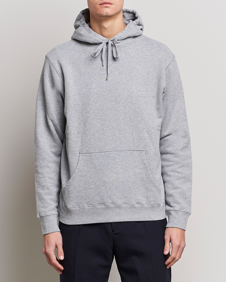 Homme | Pulls Et Tricots | Sunspel | Loopback Hoodie Grey Melange