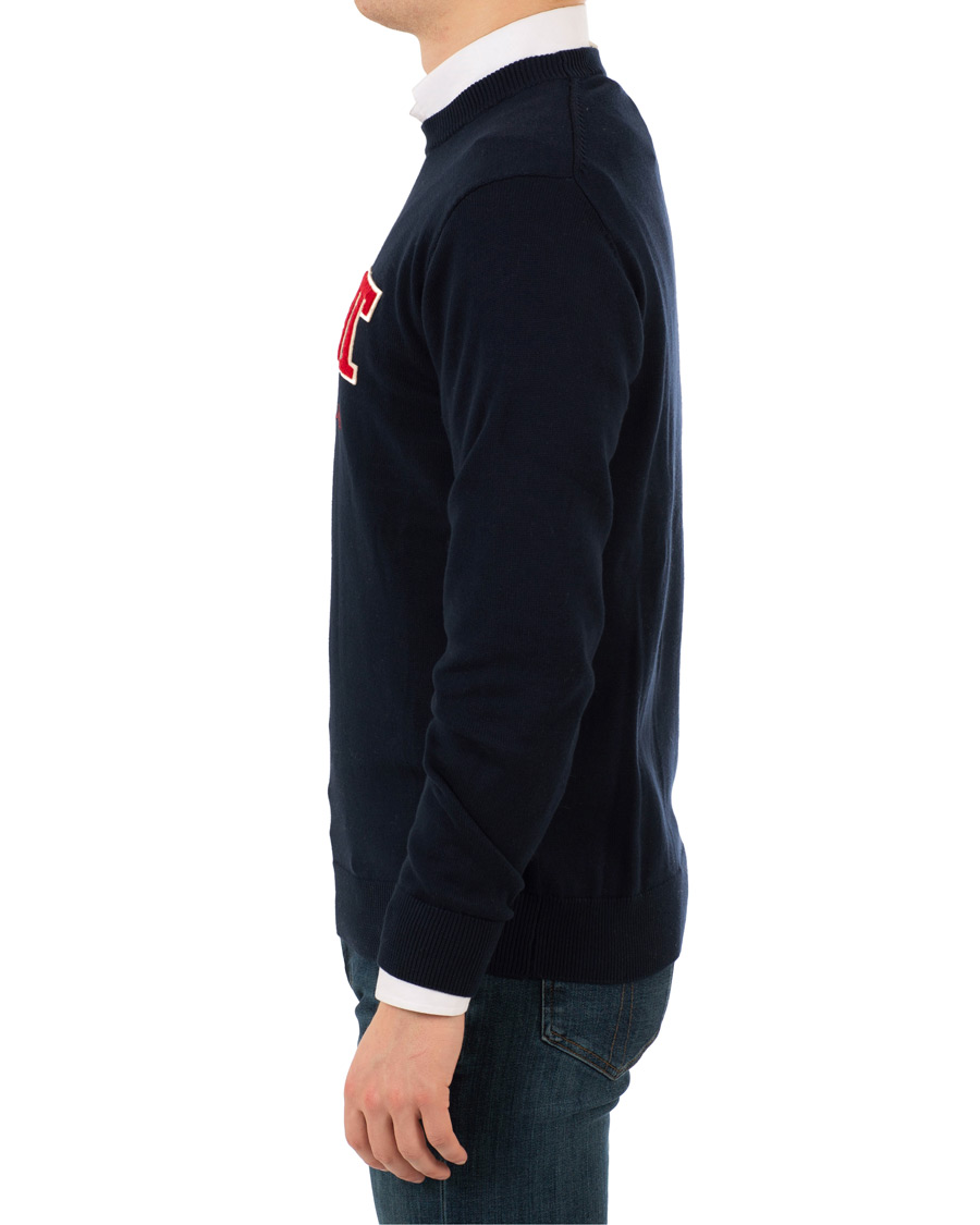 Homme | Pulls Et Tricots | GANT | Logo Crew Neck Marine