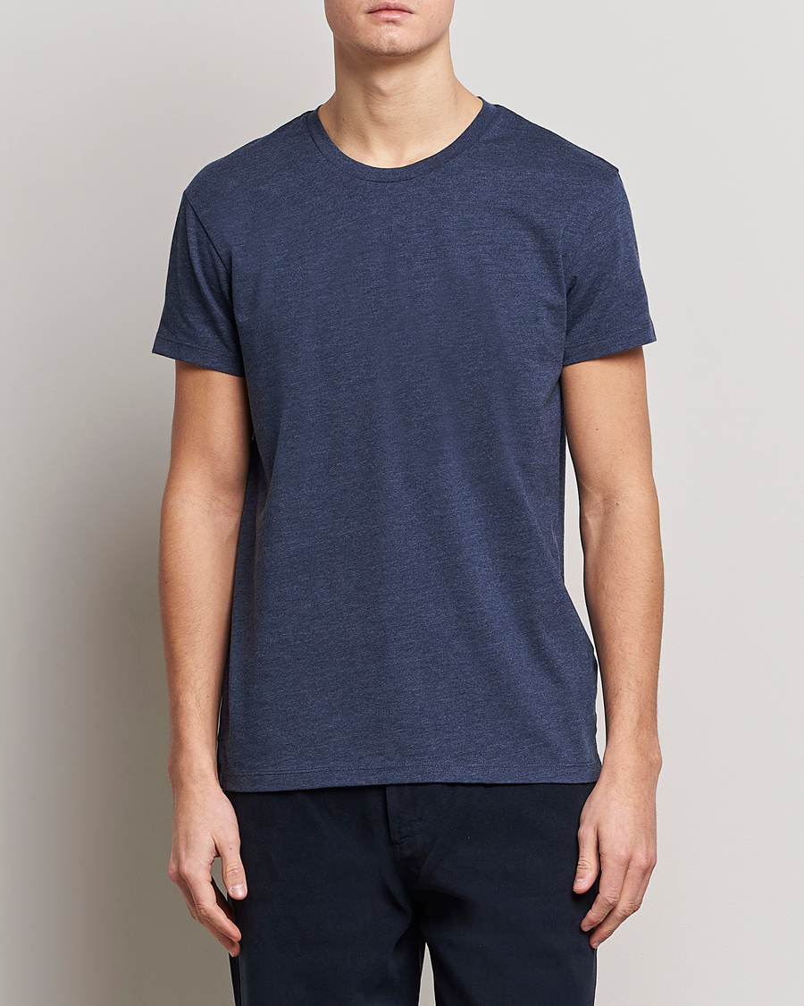 Homme | T-shirts | Samsøe Samsøe | Kronos Crew Neck Tee Blue Iris Melange