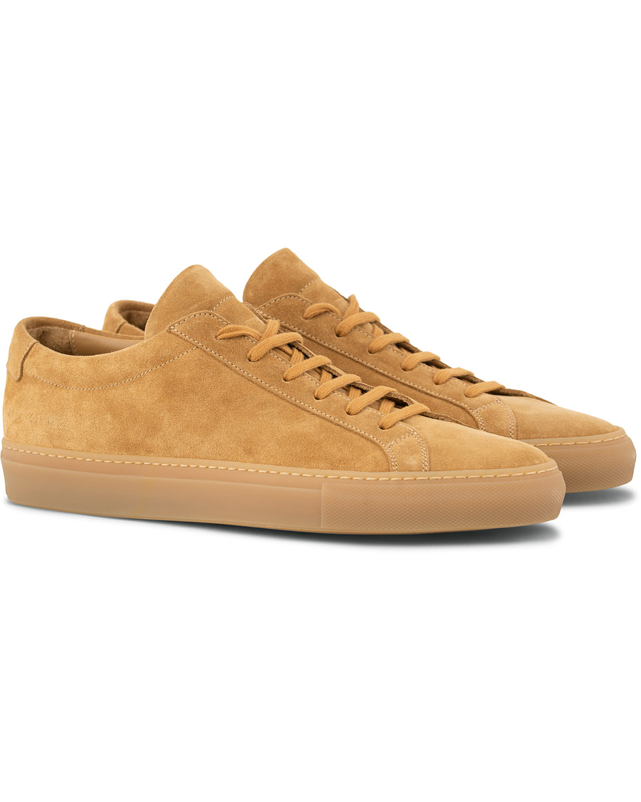 Homme | Common Projects Original Achilles Leather Sneakers Beige Suede | Common Projects | Original Achilles Leather Sneakers Beige Suede