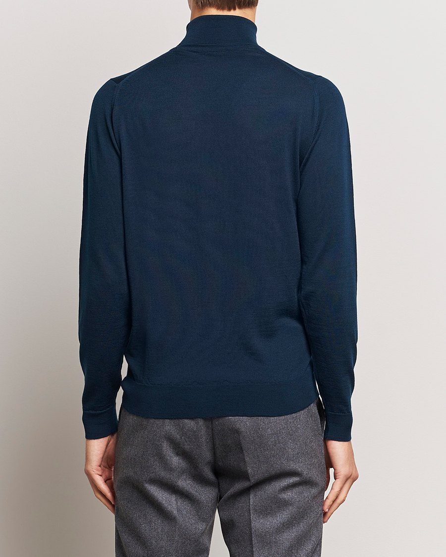 Homme | Pulls Et Tricots | John Smedley | Cherwell Extra Fine Merino Rollneck Orion Green