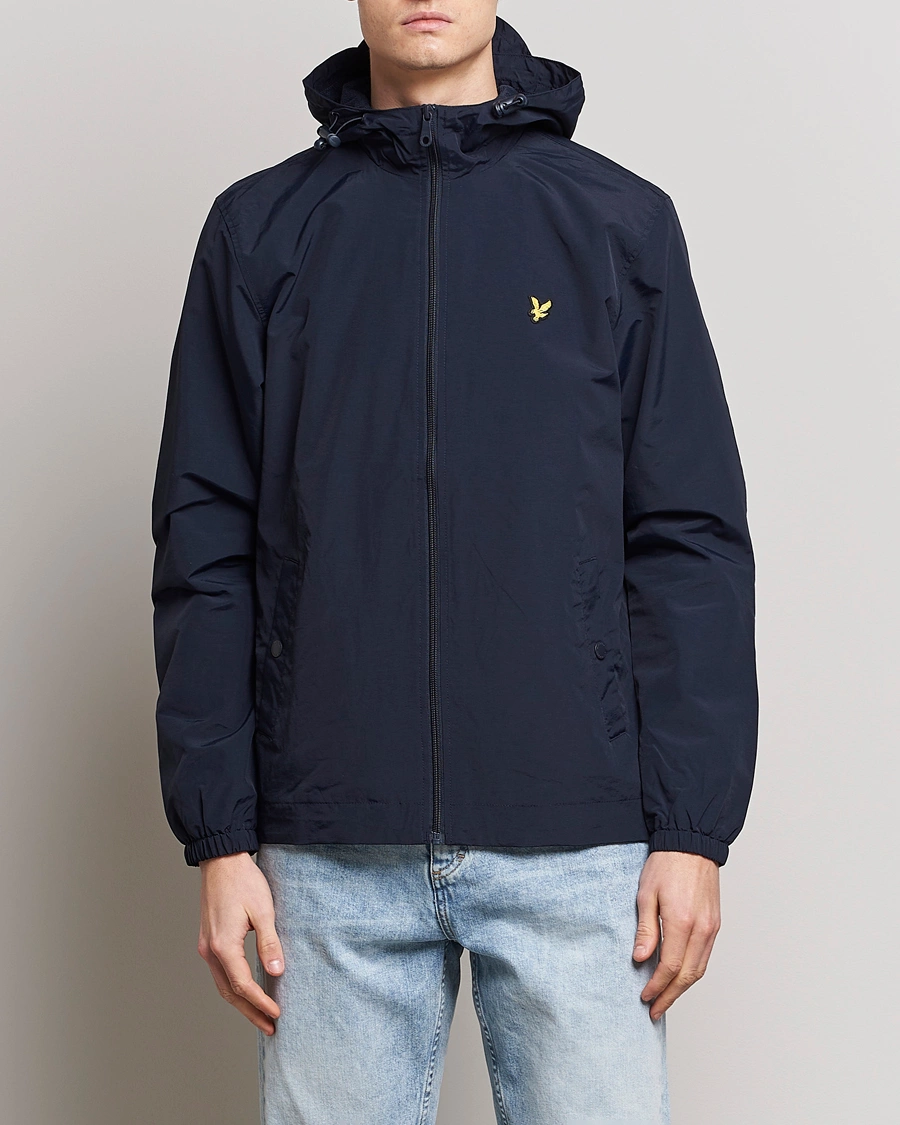 Homme | Vêtements | Lyle & Scott | Zip Through Hooded Jacket Dark Navy