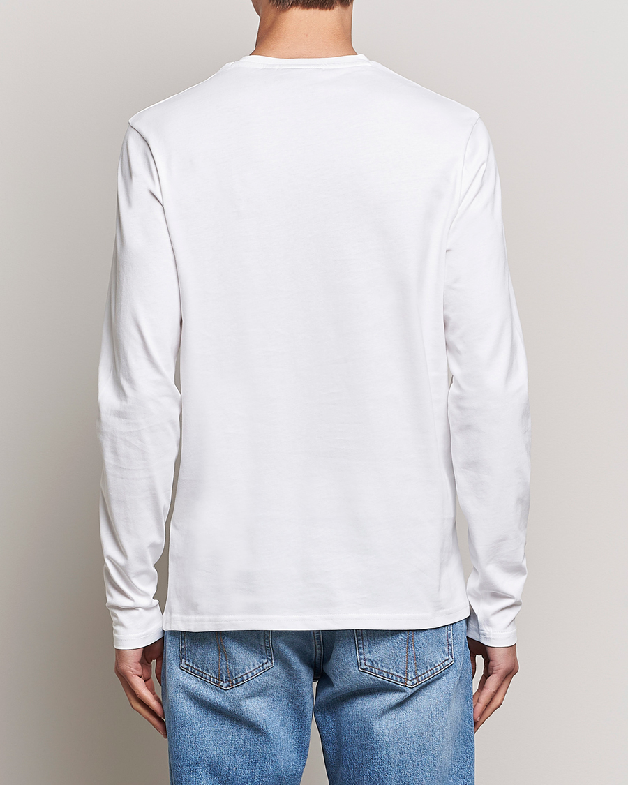 Homme | T-shirts | Lyle & Scott | Plain Long Sleeve Cotton T-Shirt White