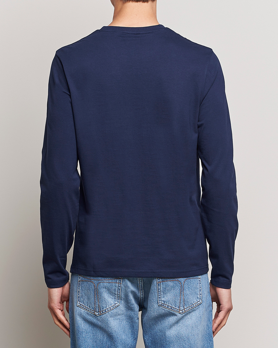 Homme | T-shirts | Lyle & Scott | Long Sleeve Crew Neck T-Shirt Navy