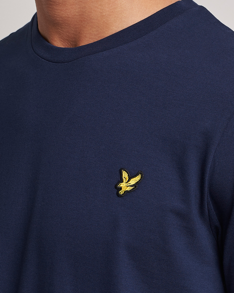 Homme | T-shirts | Lyle & Scott | Long Sleeve Crew Neck T-Shirt Navy