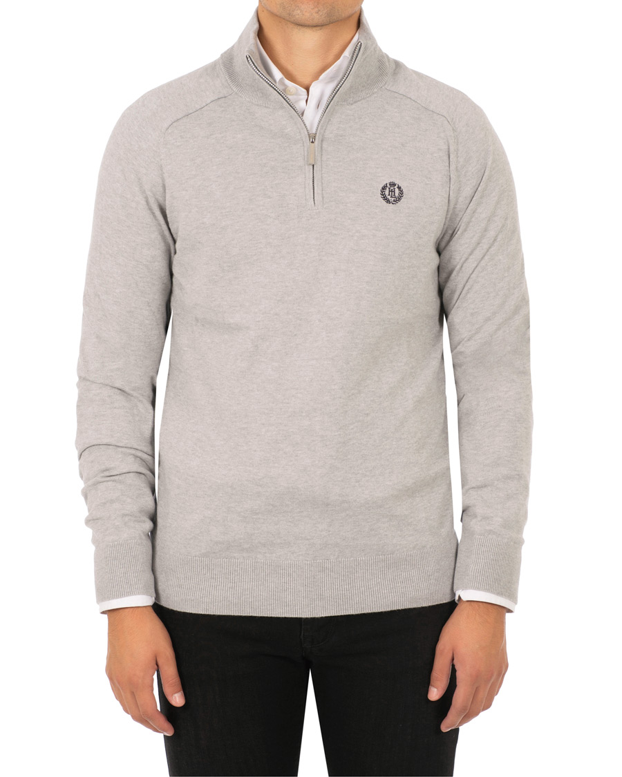 Homme | Pulls Et Tricots | Henri-Lloyd | Henri Lloyd Miller Regular Half Zip Grey Marl