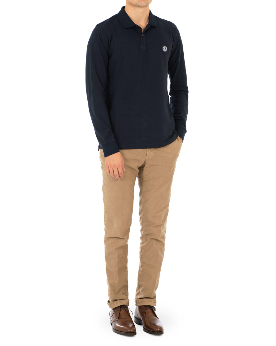Homme | Pulls Et Tricots | Henri-Lloyd | Henri Lloyd Musburry Regular Long Sleeve Polo Navy