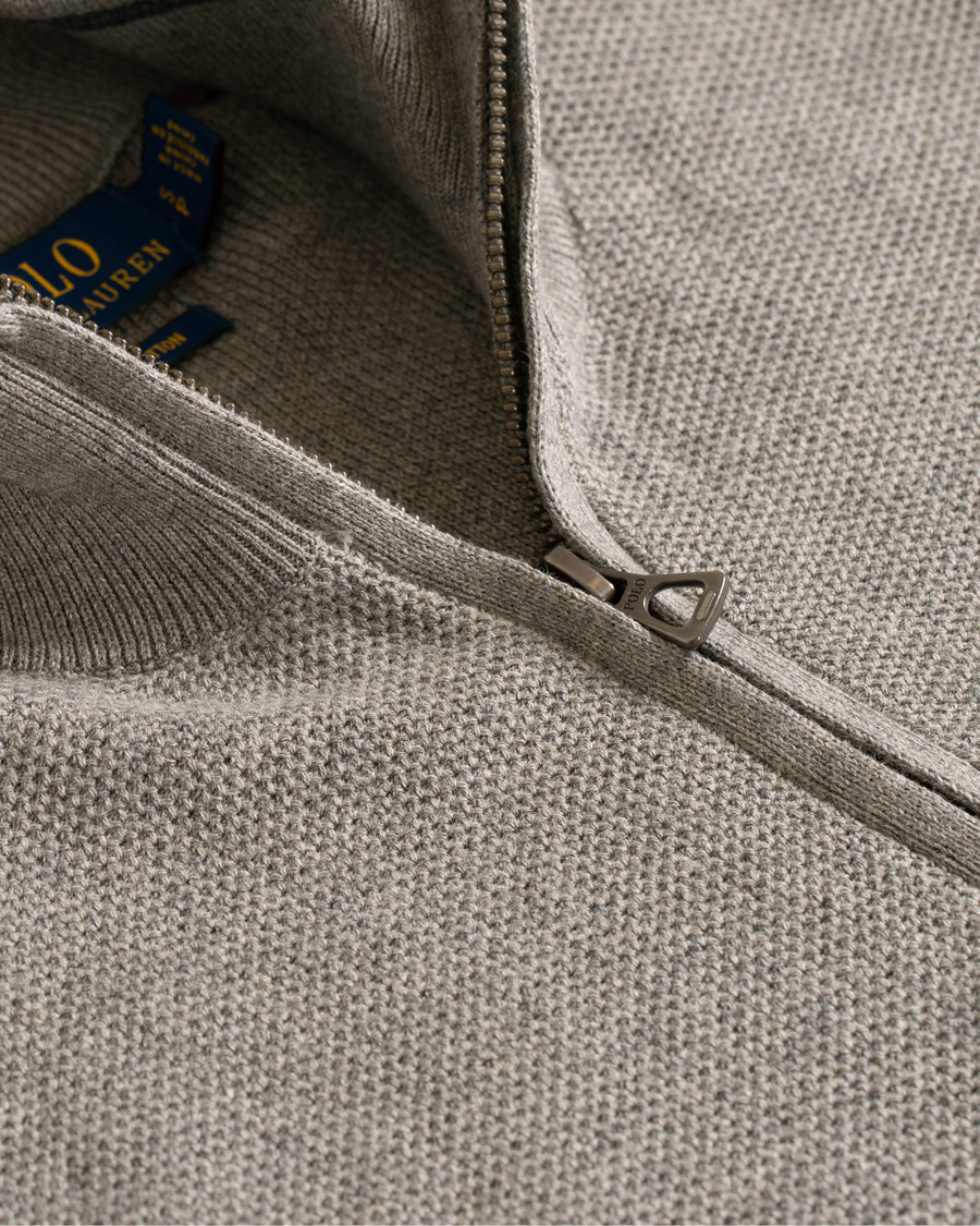 Homme | Pulls Et Tricots | Polo Ralph Lauren | Texture Half Zip Fawn Grey Heather