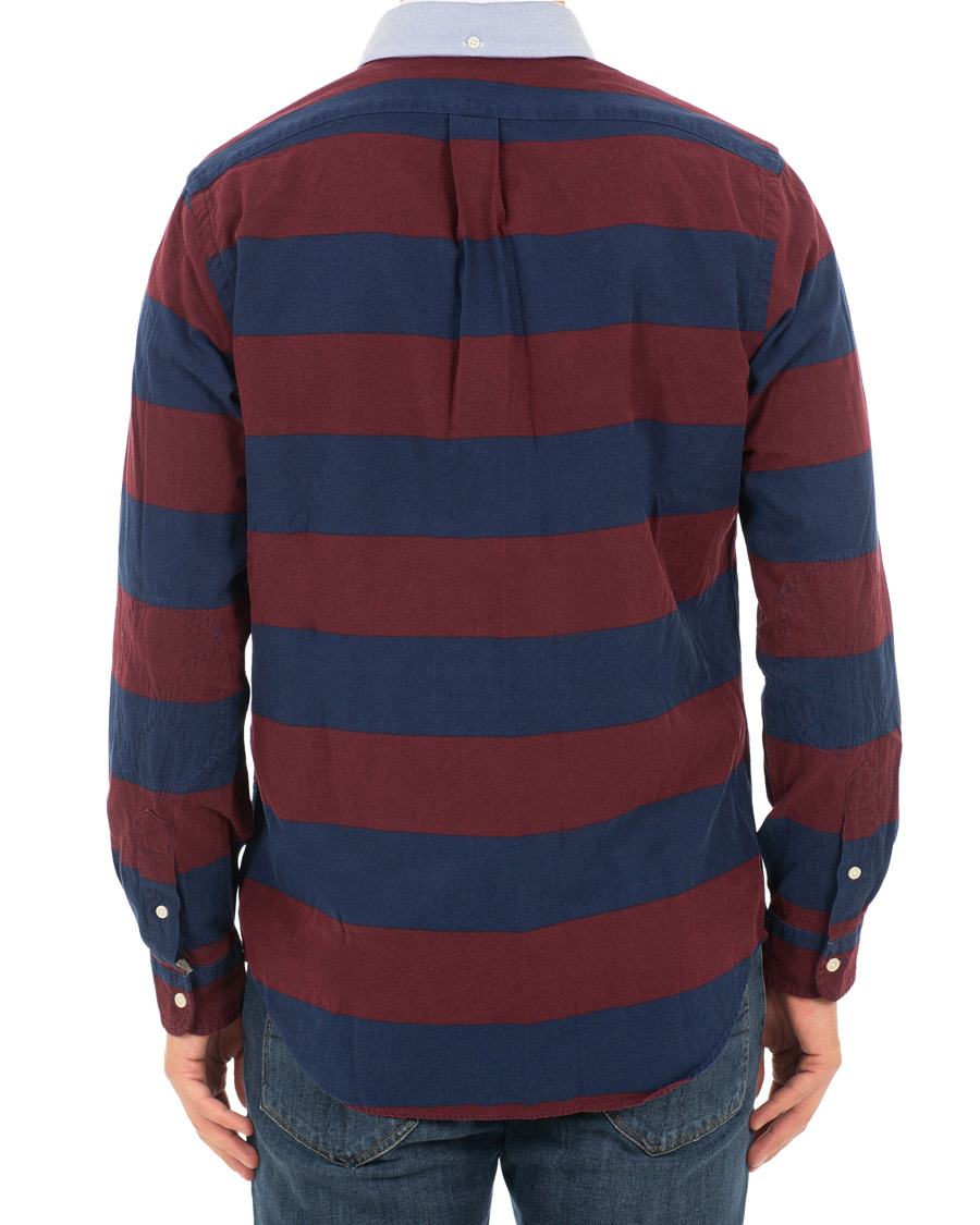 Homme | Chemises | Polo Ralph Lauren | Core Fit Barstripe Shirt Burgundy/Blue