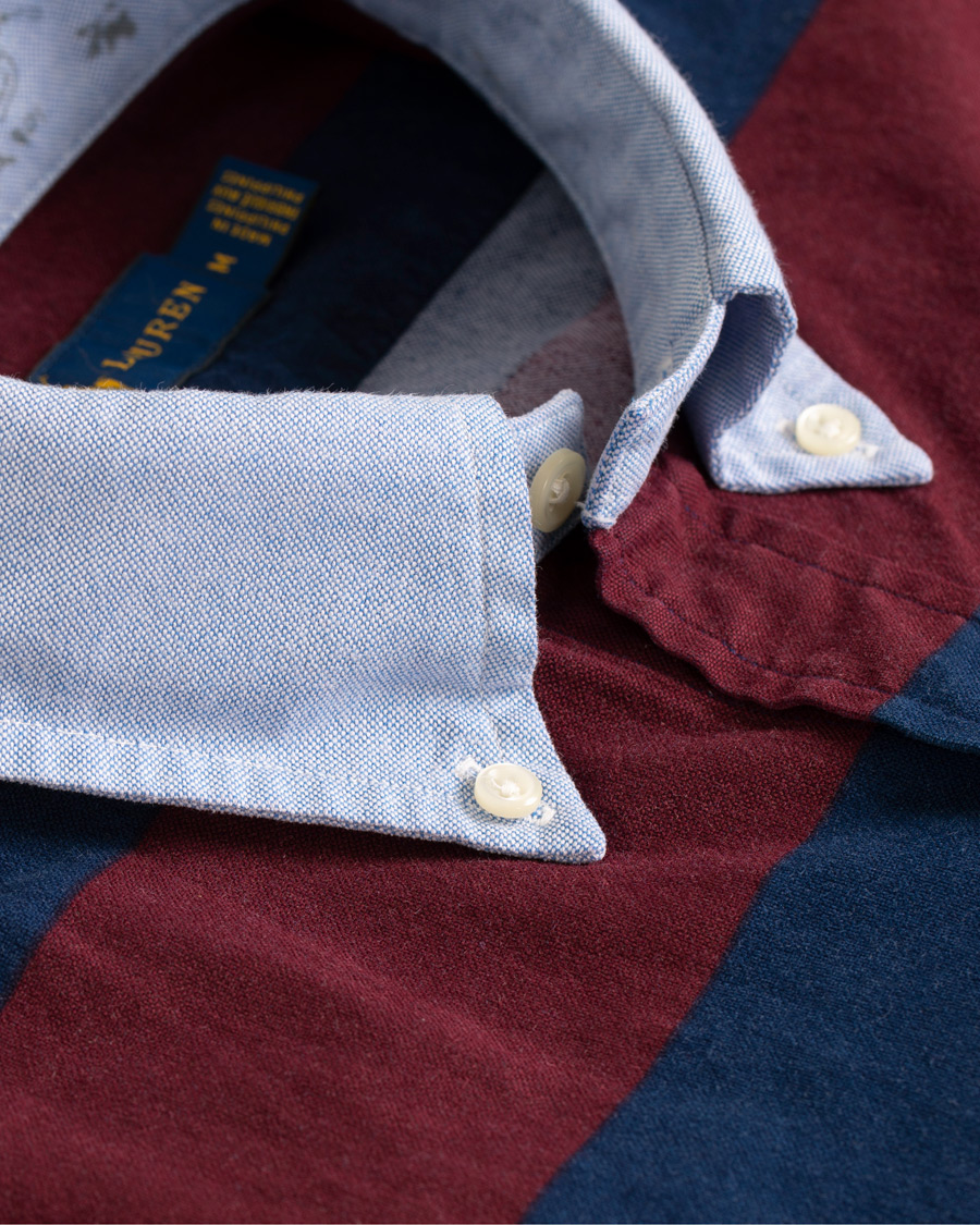 Homme | Chemises | Polo Ralph Lauren | Core Fit Barstripe Shirt Burgundy/Blue