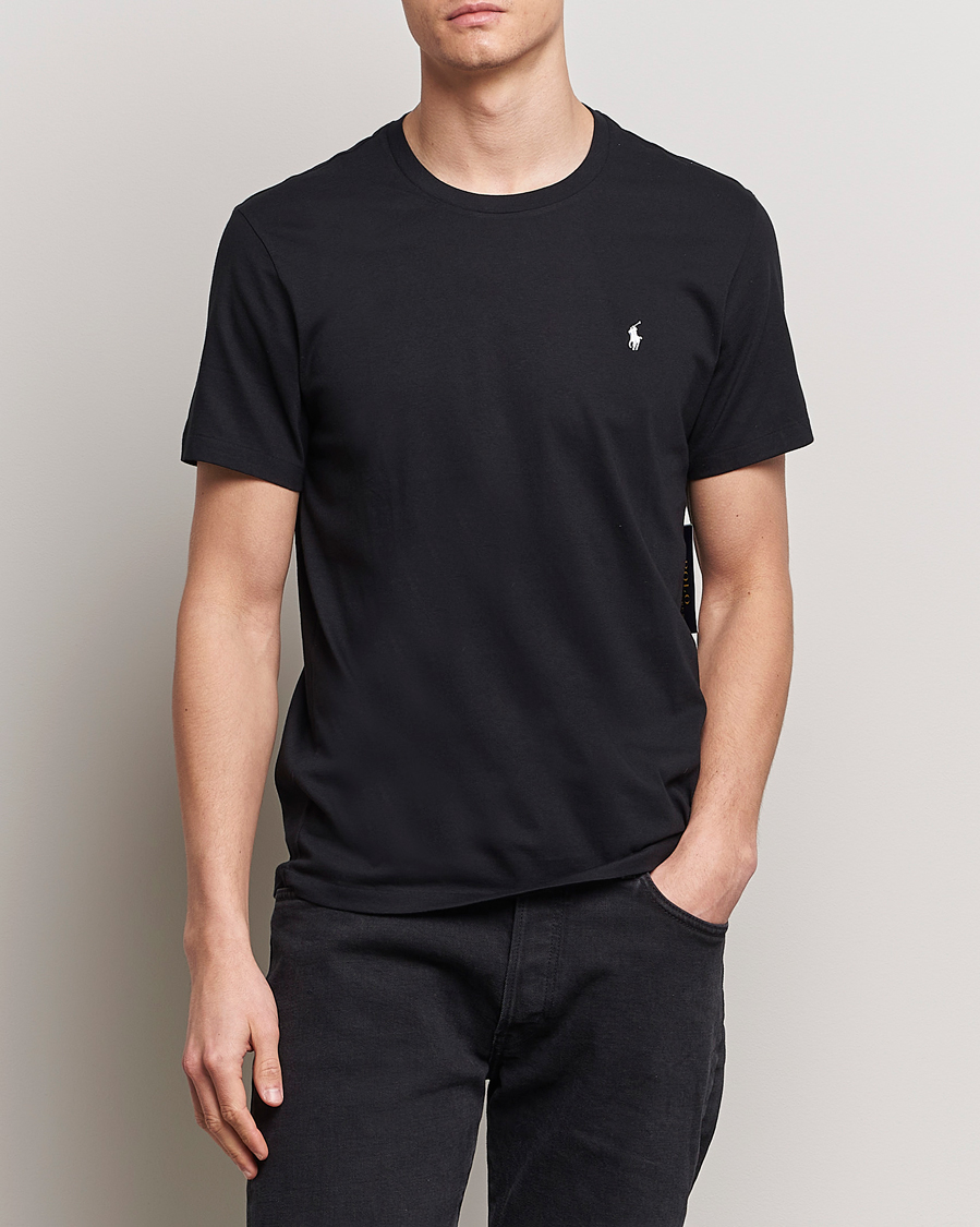 Homme |  | Polo Ralph Lauren | Liquid Cotton Crew Neck T-Shirt Black