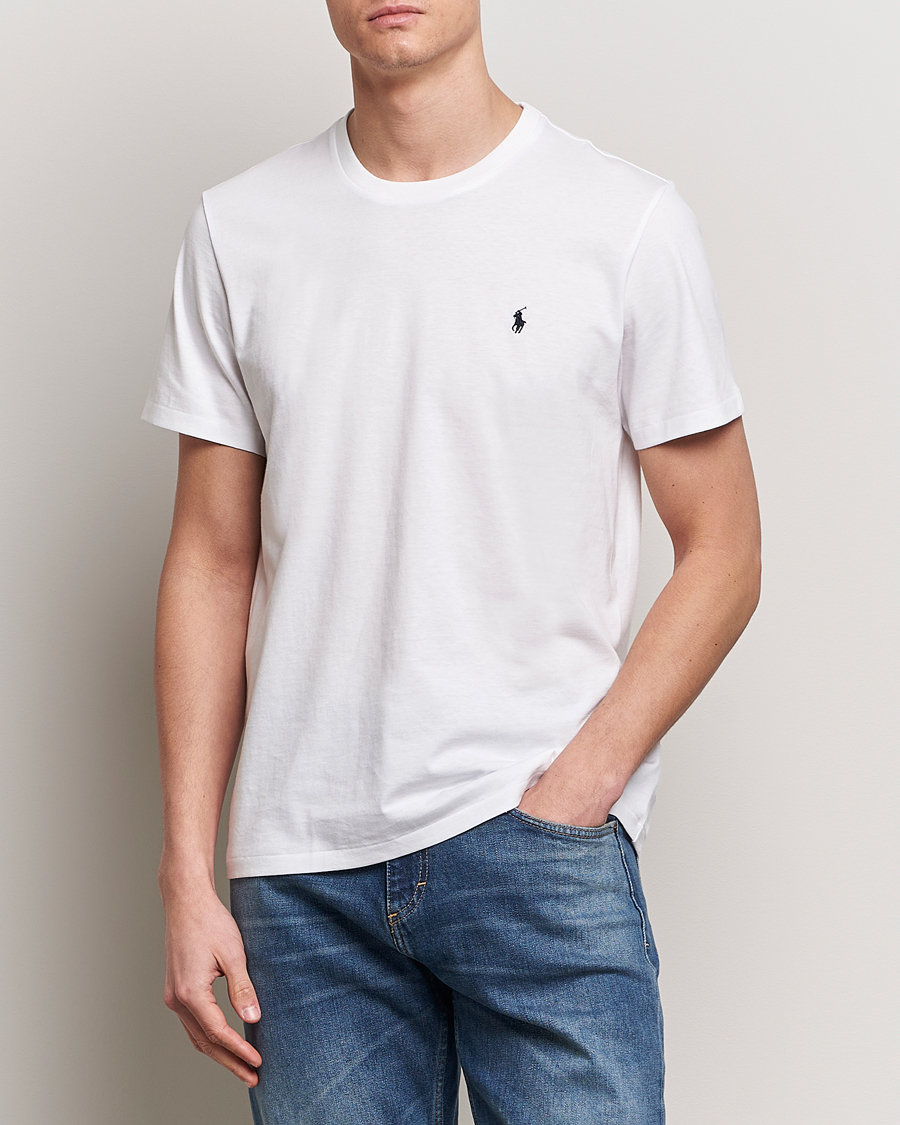 Homme |  | Polo Ralph Lauren | Liquid Cotton Crew Neck T-Shirt White