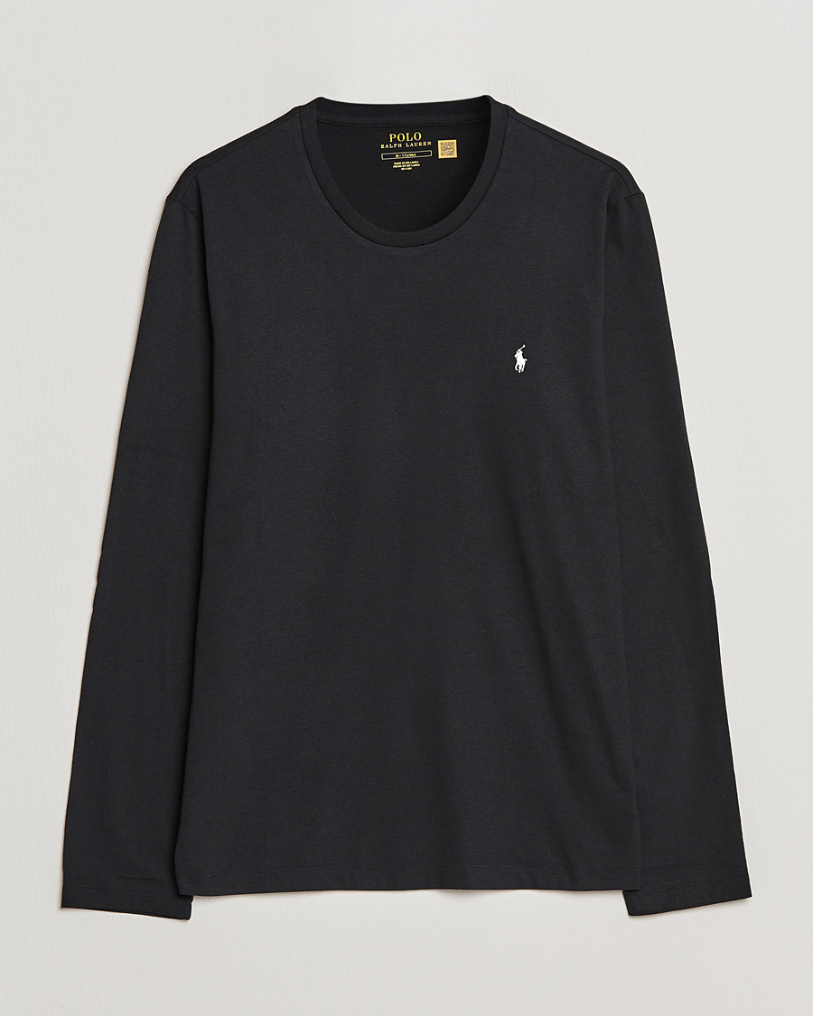 Homme | T-shirts | Polo Ralph Lauren | Liquid Cotton Long Sleeve Crew Neck T-Shirt Black