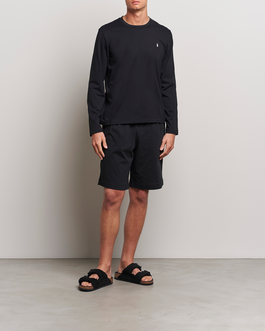 Homme | T-shirts | Polo Ralph Lauren | Liquid Cotton Long Sleeve Crew Neck T-Shirt Black