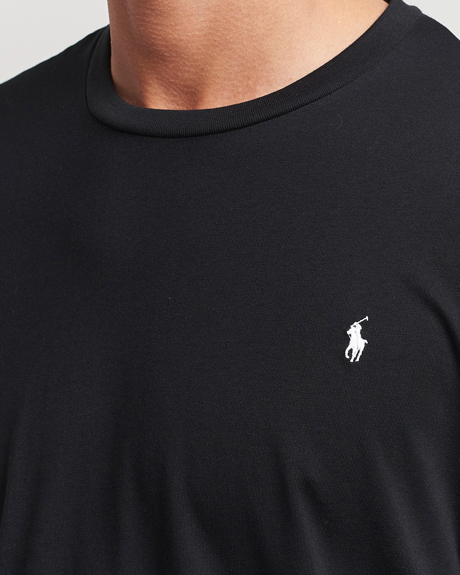 Homme | T-shirts | Polo Ralph Lauren | Liquid Cotton Long Sleeve Crew Neck T-Shirt Black