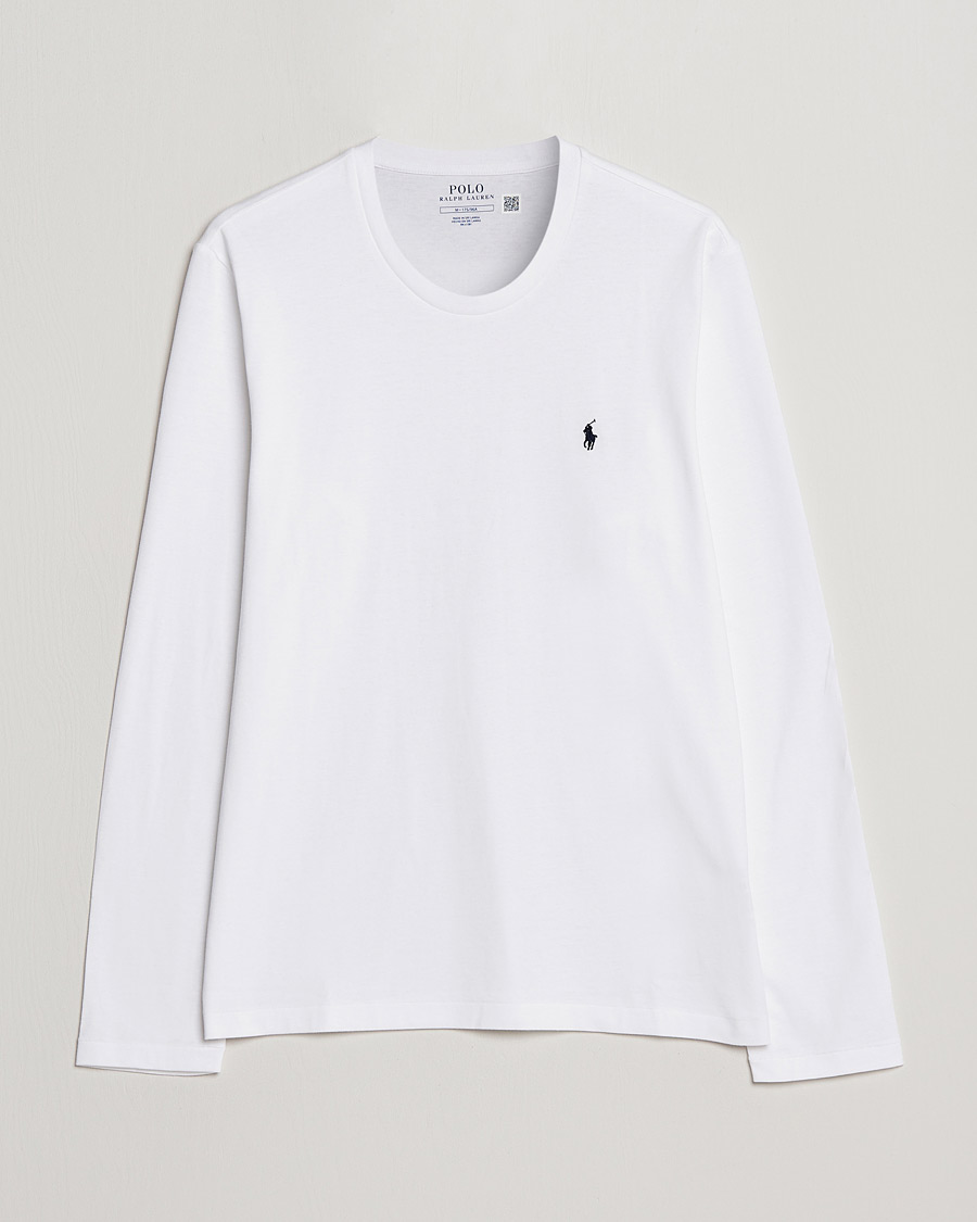 Homme | T-shirts | Polo Ralph Lauren | Liquid Cotton Long Sleeve Crew Neck Tee White