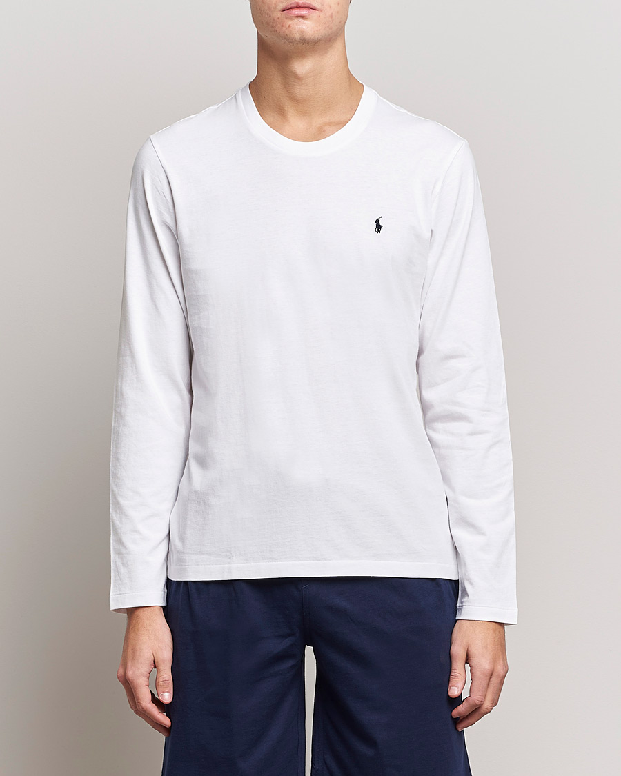 Homme | T-shirts | Polo Ralph Lauren | Liquid Cotton Long Sleeve Crew Neck Tee White