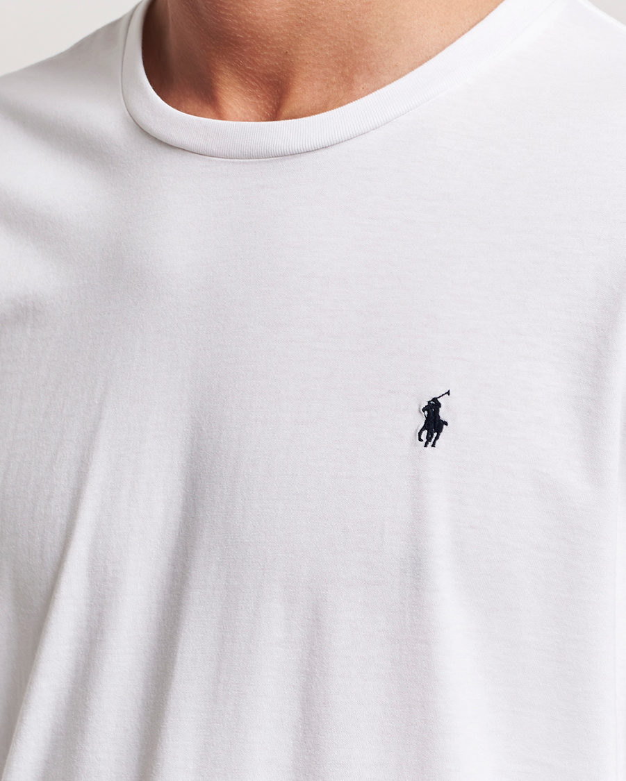 Homme | T-shirts | Polo Ralph Lauren | Liquid Cotton Long Sleeve Crew Neck Tee White