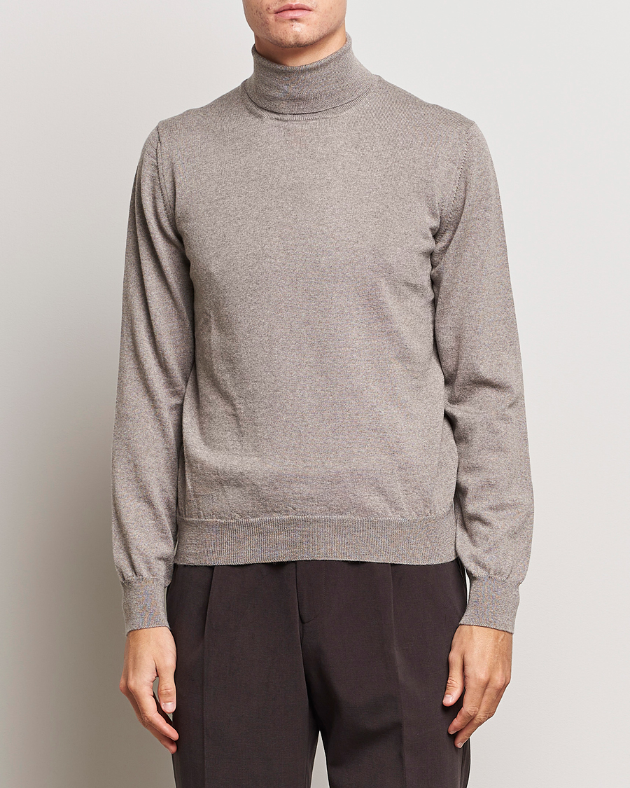 Homme | Pulls Et Tricots | Gran Sasso | Merino Fashion Fit Rollneck Beige