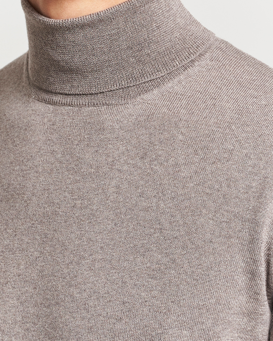 Homme | Pulls Et Tricots | Gran Sasso | Merino Fashion Fit Rollneck Beige