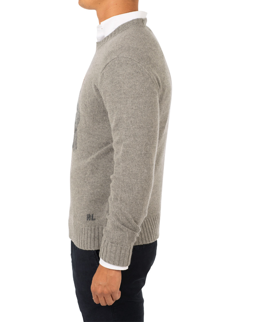 Homme | Pulls Et Tricots | Ralph Lauren Purple Label | Cashmere Polo Sweater Classic Light Grey Heather