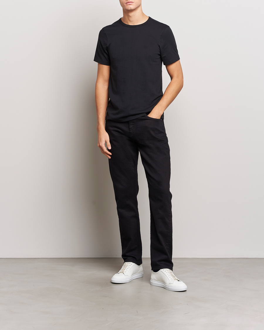 Homme | T-shirts | Merz b. Schwanen | 1950s Classic Loopwheeled T-shirt Black