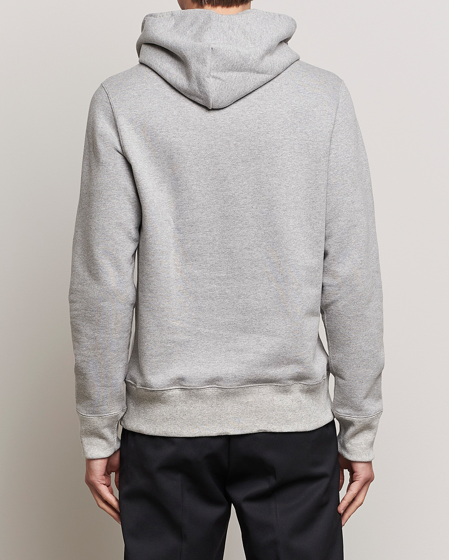 Homme | Pulls Et Tricots | Merz b. Schwanen | Cotton Loopwheeled Hoodie Grey Melange